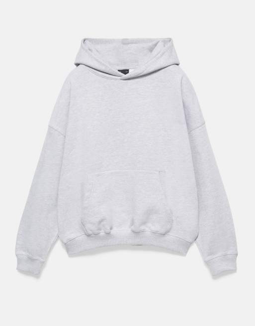 Pull&Bear Boxy fit hoodie in pale marl, 5 of 7