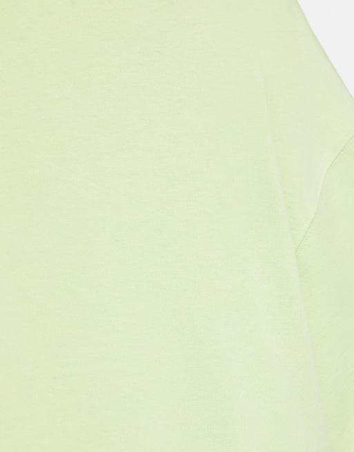 Pull&Bear Boxy-Fit T-Shirt mit kurzen Ärmeln in Limette, 7 von 7