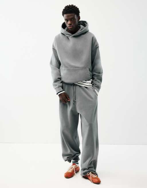 Pull&Bear Boxy Hoodie in Grau, 4 von 7
