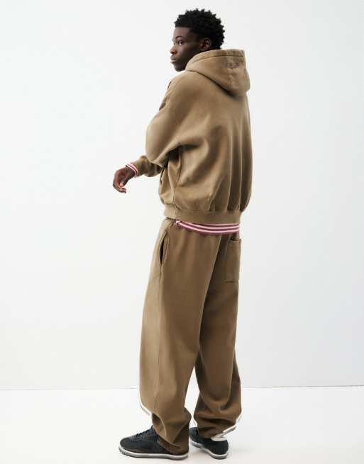 Pull&Bear Boxy Kapuzenpullover in Braun, 4 von 7