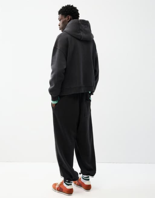 Pull&Bear Boxy-Kapuzenpullover in Schwarz, 2 von 7