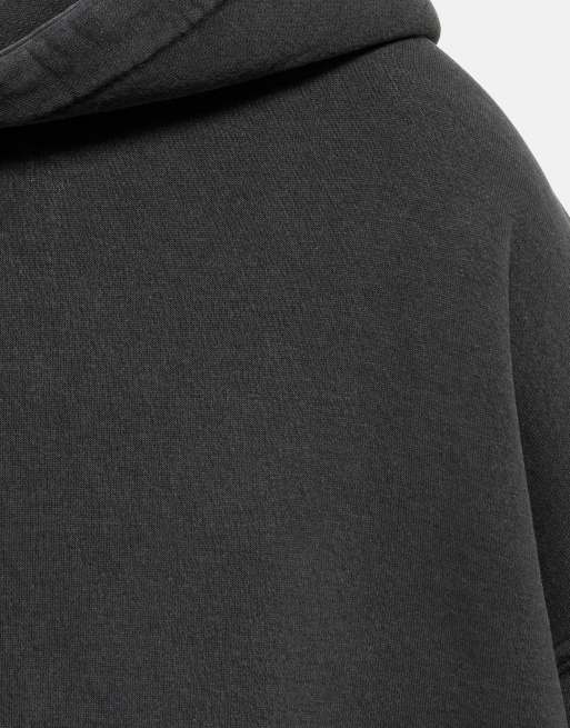 Pull&Bear Boxy-Kapuzenpullover in Schwarz, 6 von 7