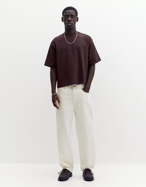 Pull&Bear boxy oversized short sleeve t-shirt in ash, 3 of 4