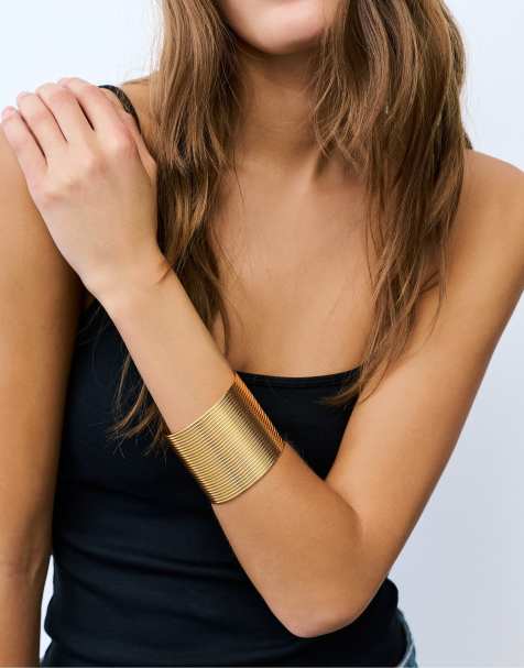 Pull&Bear Bracciale multi-filo color oro - view 1