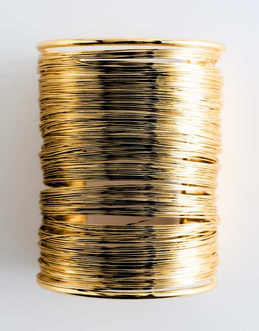 Pull&Bear bracelet multi-rangs doré, 7 de 7