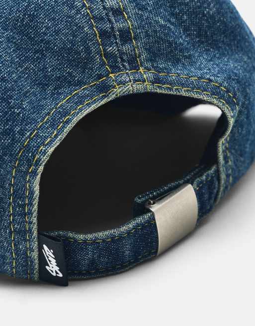 Pull&Bear broderad denimkeps i blått, 5 av 5