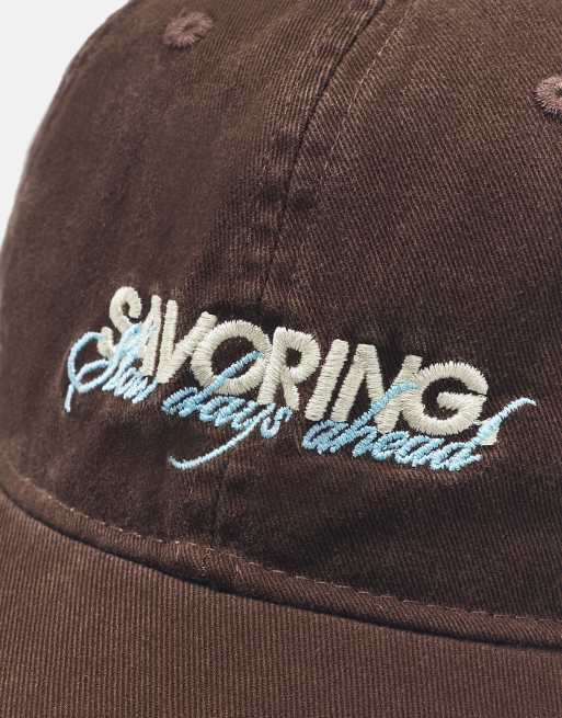 Pull&Bear broderet kasket i andre, 4 af 5