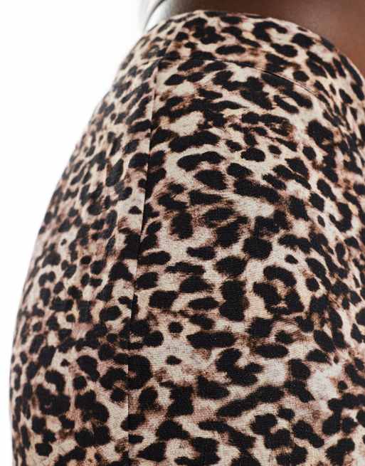 Pull&Bear - Broek met rechte pijpen en luipaardprint, 3 van 5