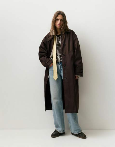 Pull&Bear - Brun oversized trenchcoat - view 1