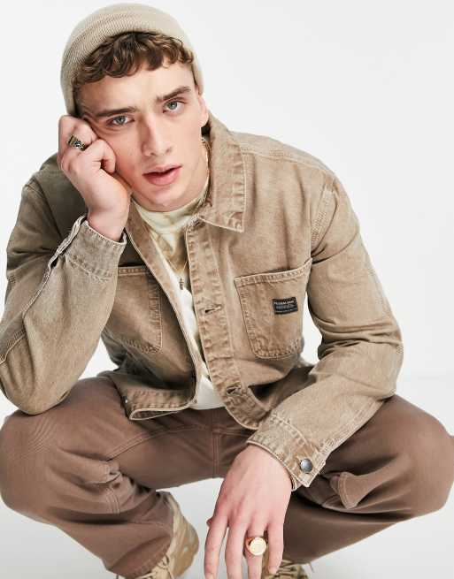 Pull&Bear – Brun truckerjacka i denim