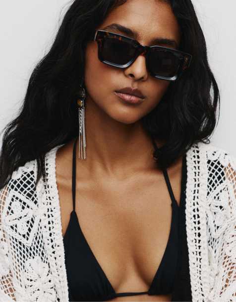 Pull&Bear – Bruna, spräckliga solglasögon - view 1