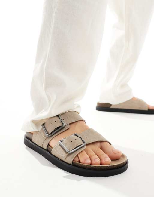Pull&Bear - Brune sandaler med chunky stropper 