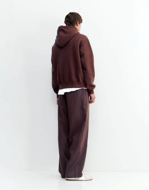 Pull&Bear – Brunt set i baggy fit och jersey - view 1