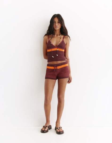 Pull&Bear – Brunt, stickat set - view 1