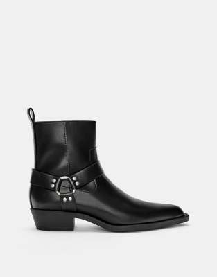 Pull&Bear Buckled cowboy boots 