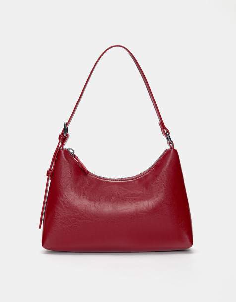 Pull&Bear buckled shoulder bag in print - view 1