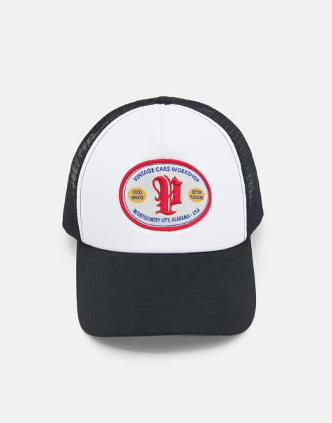Pull&Bear – Bunte Trucker-Kappe mit Aufnäher - view 1