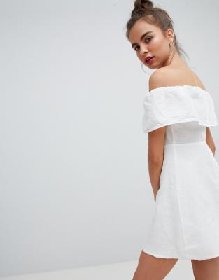 white dress pull and bear