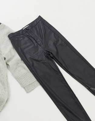 asos leather pants mens