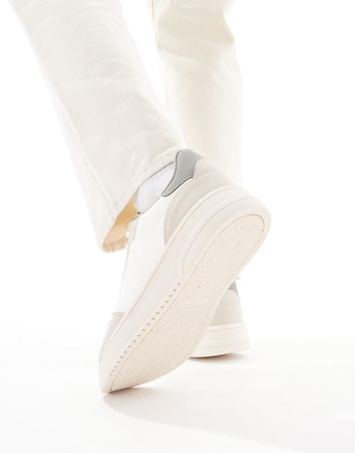 Pull&Bear – Buty sportowe z blokami kolorów: białym i ecru, 3 z 5