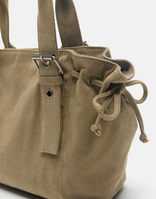 Pull&Bear - Cabas à boucle - Marron, 2 de 4