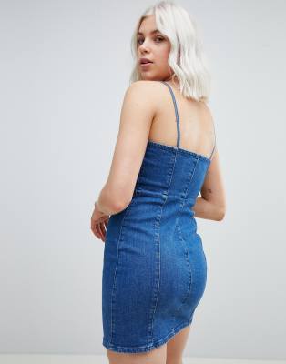 denim dress pull and bear