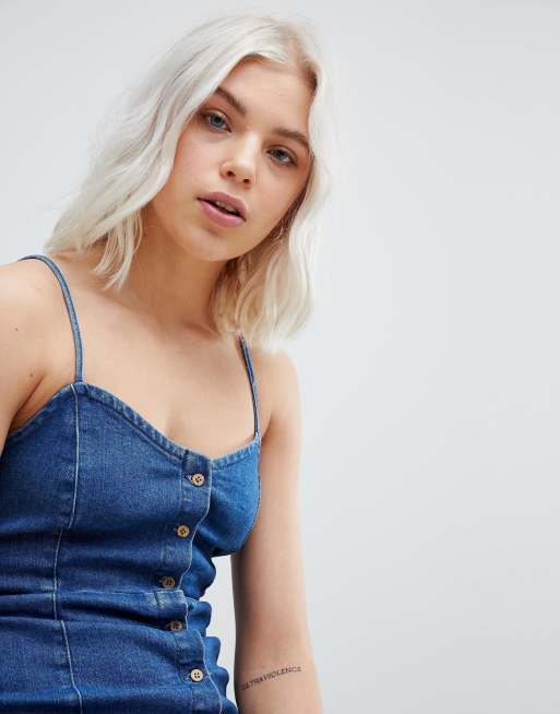 pull&bear denim dress Megspillane on LTK