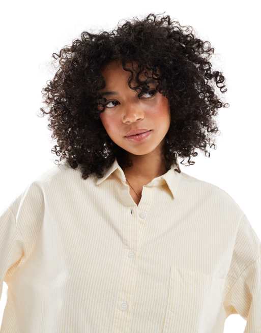 Maglietta Camicia A Righe Pull And Bear Pull&Bear Camicia Oversize