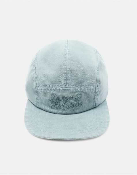 Pull&Bear - Cappellino 5 pannelli blu con ricamo - view 1