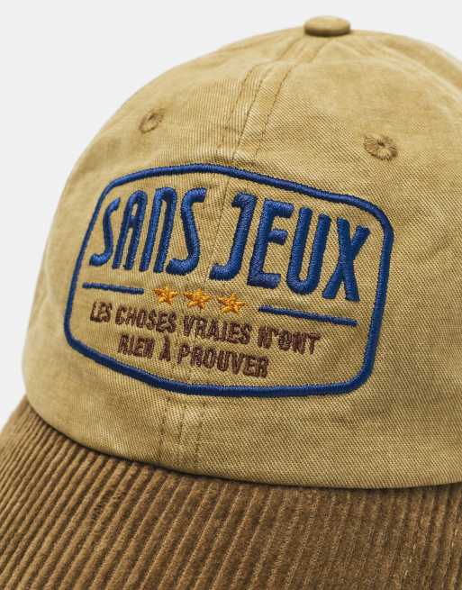 Pull&Bear cappellino in materiali misti marrone Sans jeux, 3 di 5