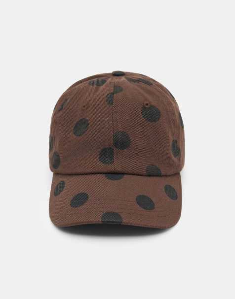 Pull&Bear - Cappellino marrone cioccolato a pois - view 1