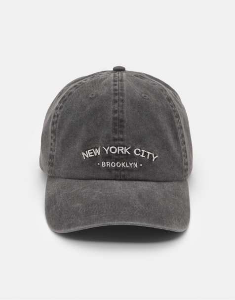 Pull&Bear - Cappellino nero con scritta New York City - view 1