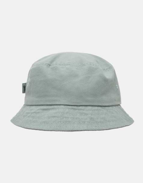 Pull&Bear - Cappello da pescatore color acquamarina con scritta STWD - view 1