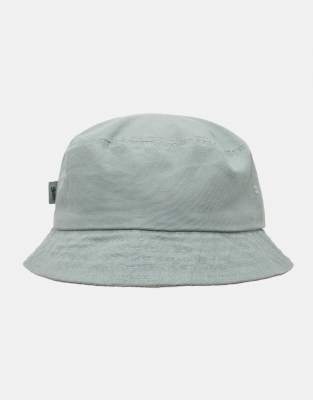 Pull&Bear - Cappello da pescatore color acquamarina con scritta STWD