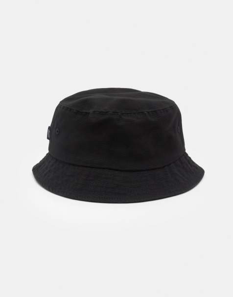 Pull&Bear - Cappello da pescatore nero con scritta STWD - view 1