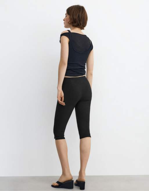 Pull&Bear – Caprihose in Schwarz, 4 von 4
