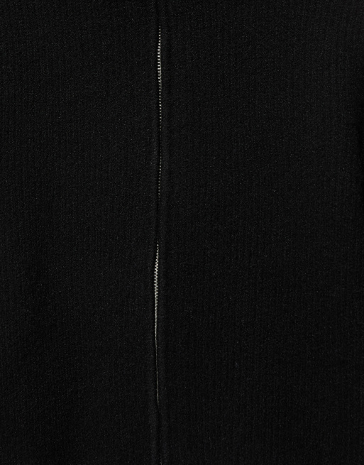 Pull&Bear cardigan a coste con zip nero, 7 di 7
