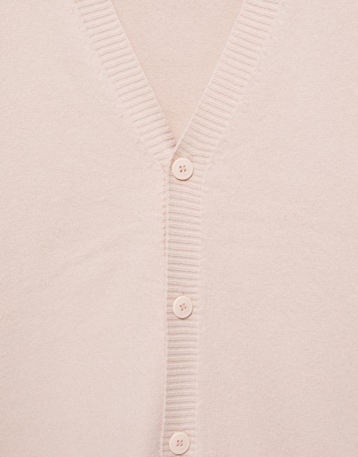 Pull&Bear cardigan basic rosa, 5 di 6