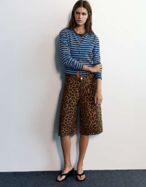 Pull&Bear Cardigan in Blau in normaler Passform, 4 von 7