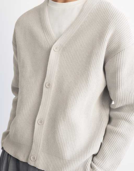 Pull&Bear Cardigan mit Knopfleiste in Sand, 3 von 7