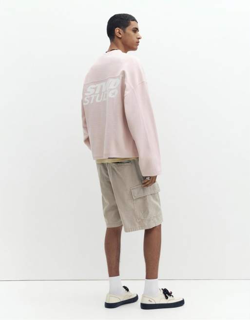Pull&Bear – Cargo-Bermudashorts aus Ripstop in Grau, 2 von 4