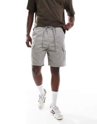 Pull&Bear – Cargo-Bermudashorts in Grau - view 1