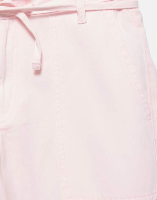 Pull&Bear Cargo-Hose mit geradem Bein in Pink, 4 von 5
