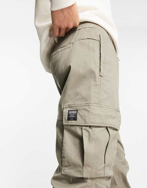 Pull&Bear cargo jogger in khaki