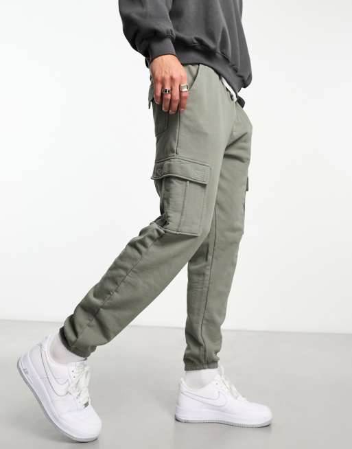 Pull&Bear cargo pants in khaki