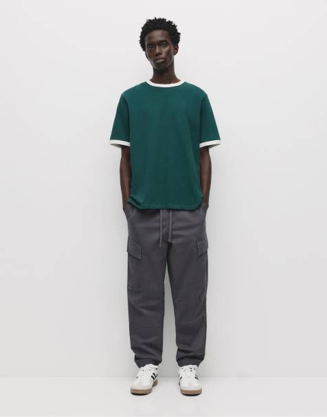 Pull&Bear Cargo joggers in grey