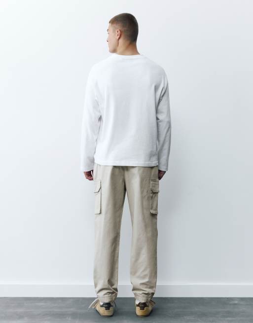 Pull&Bear Cargo-Jogginghose in Stein, 2 von 7