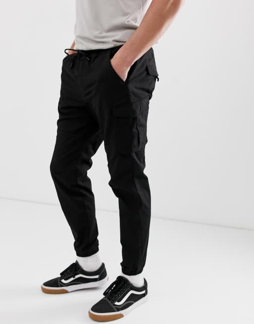 Pull and bear hot sale cargo pants mens