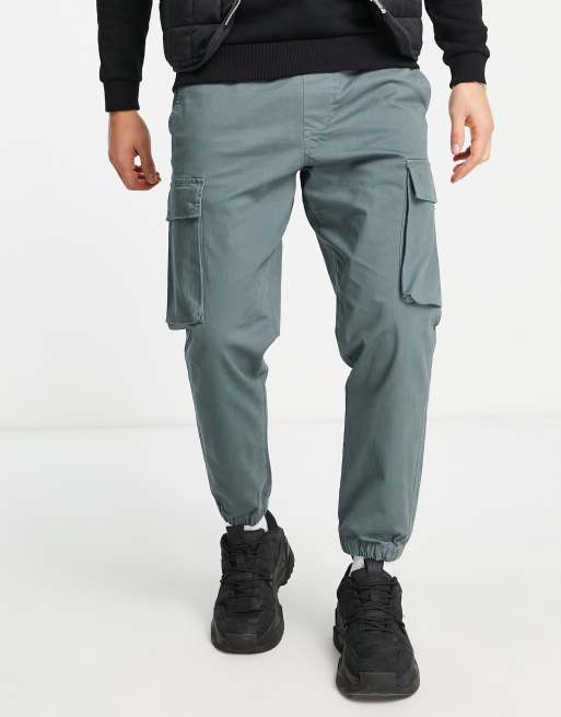 Pull&Bear – Cargohose in Grau