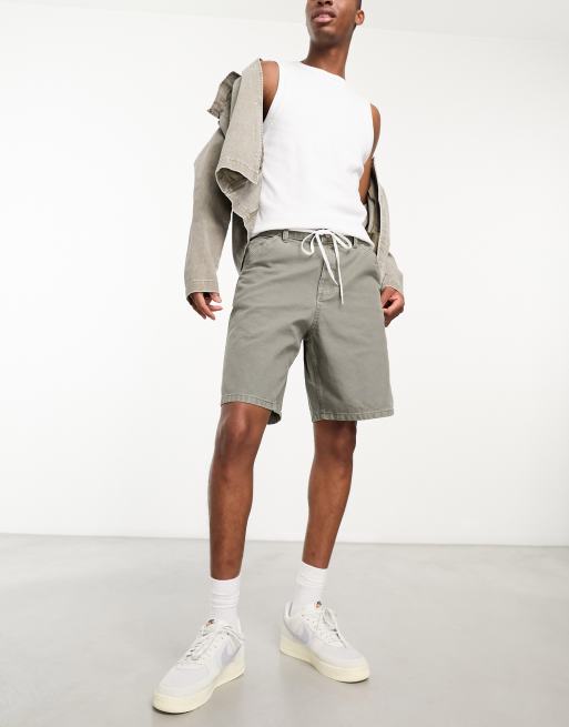 Pull&Bear carpenter shorts in grey